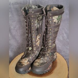 Tamarack EUC Women's Sz 6.5 Camouflage Lace-Up Snake Boots Hunting NO FLAWS